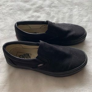 Black Slide On Vans